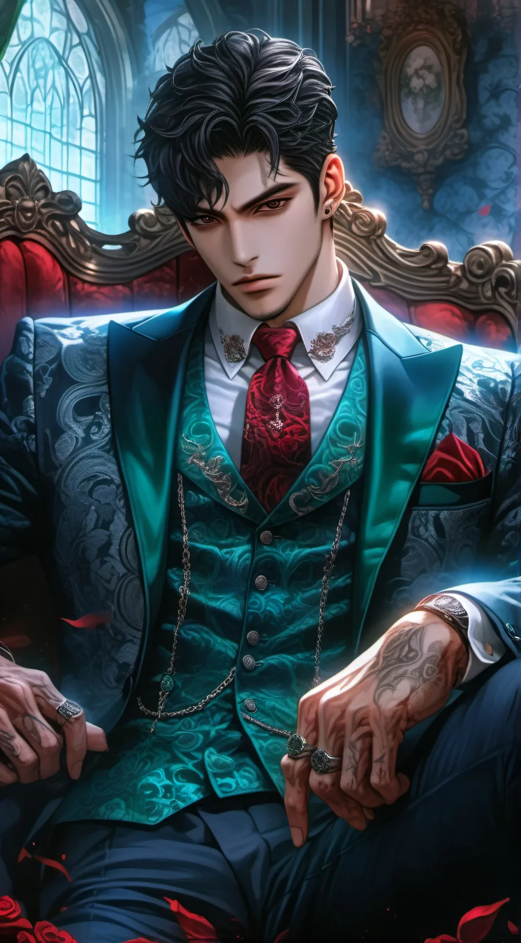 ai character: Mafia Husband  background