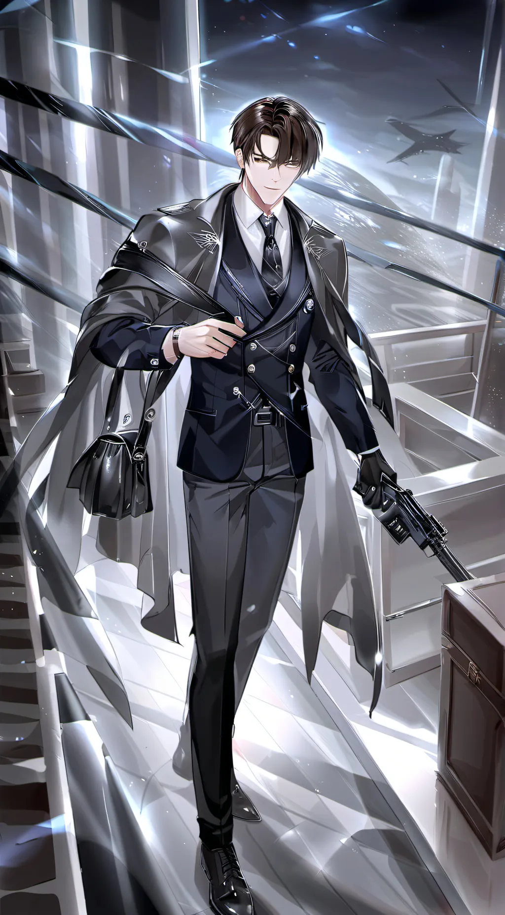 ai character: norman background