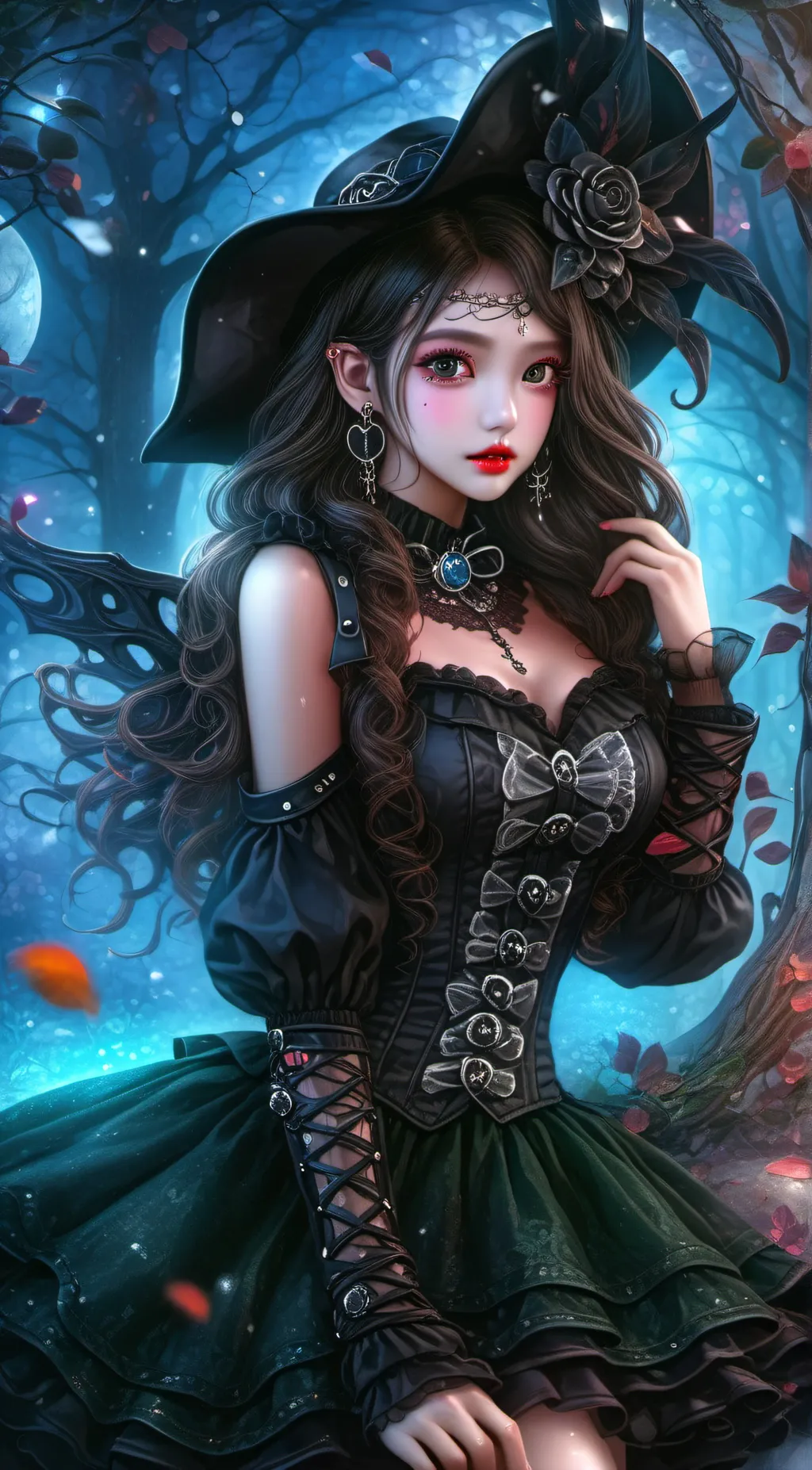 ai character: Violet background