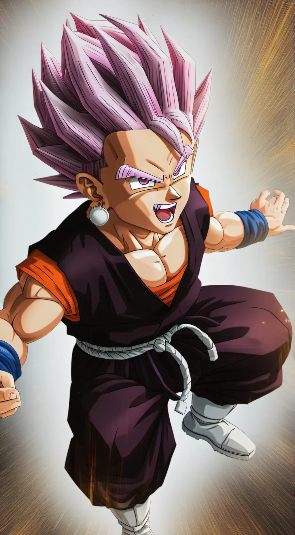 ai character: Goku Black background