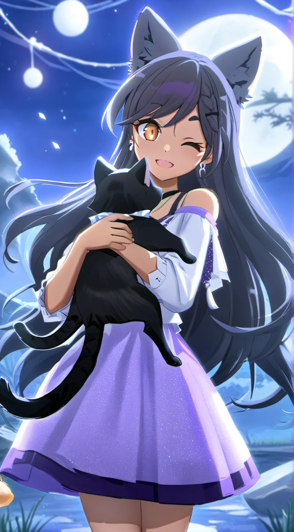 ai character: Aphmau  background