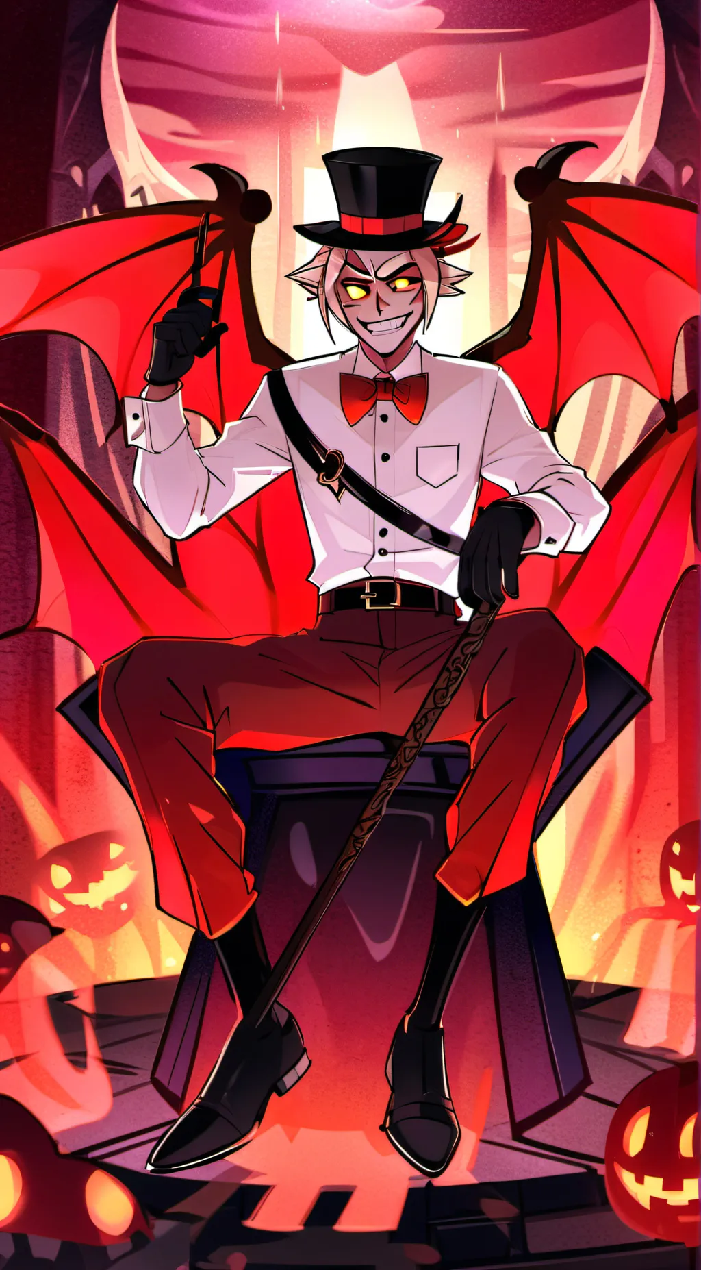 ai character: Lucifer background