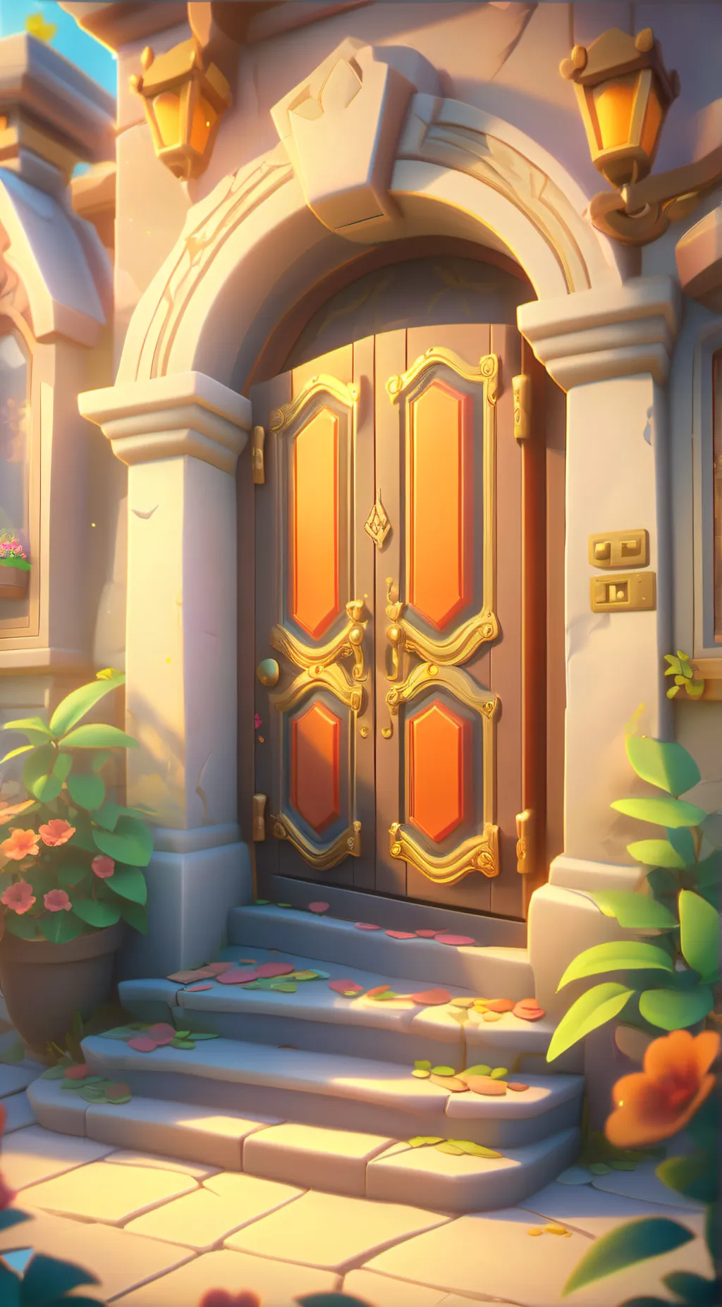 ai character: 2 days into collag background