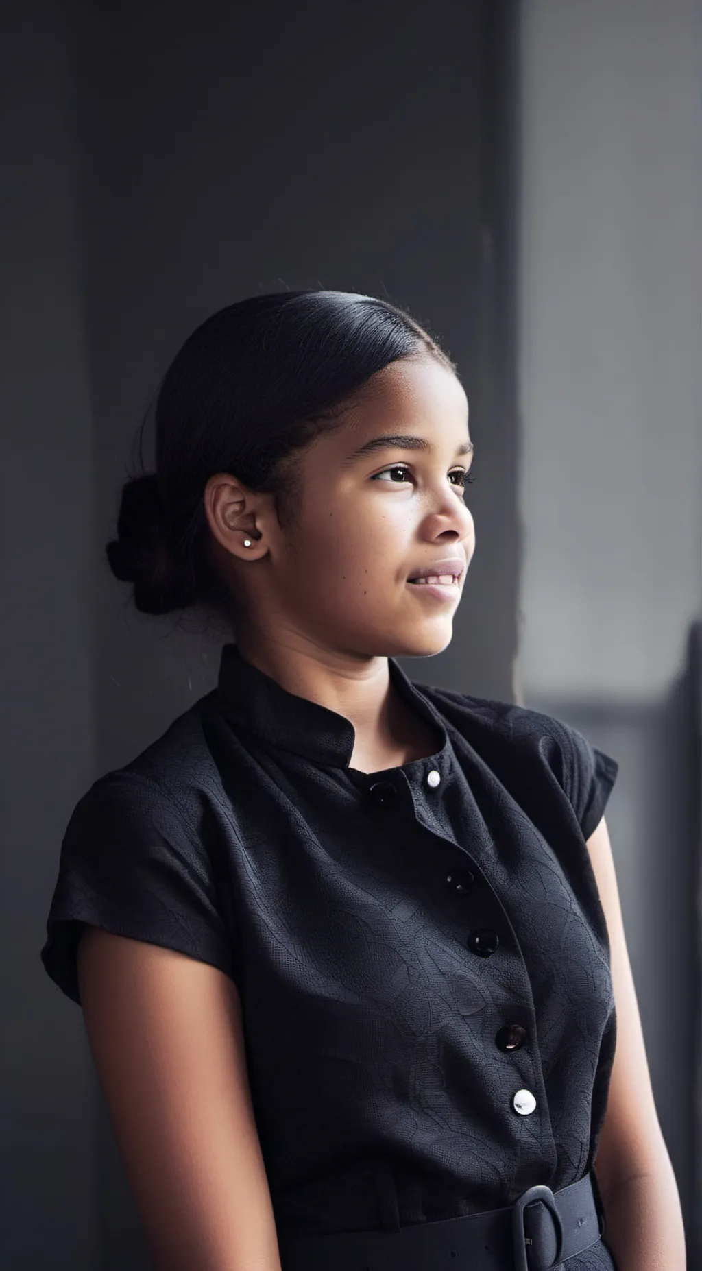 ai character: emerald background