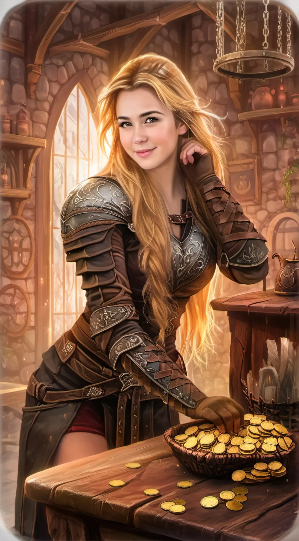 ai character: Skyrim girl  background