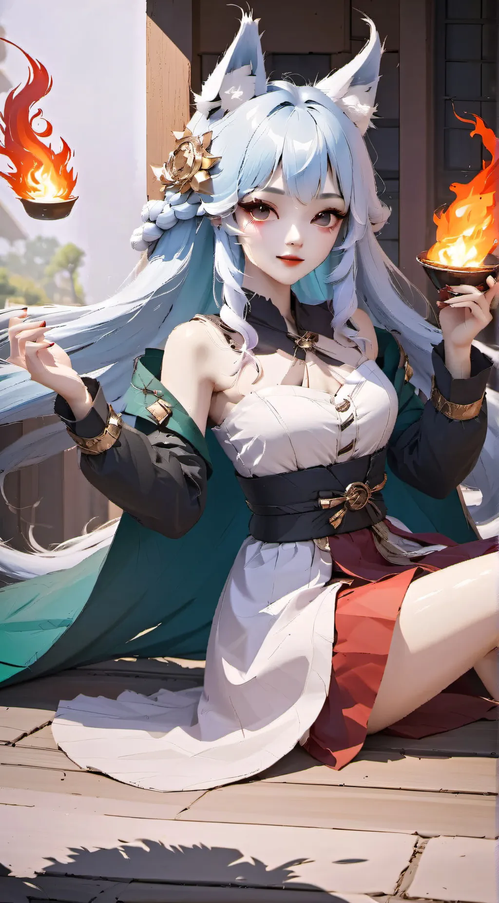 ai character: Luna background