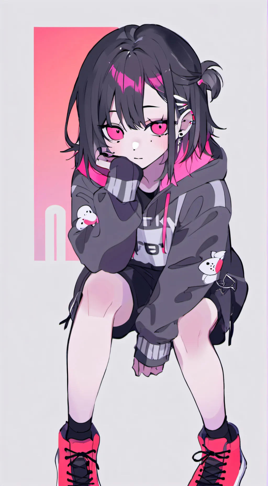 ai character: Emo gurl background