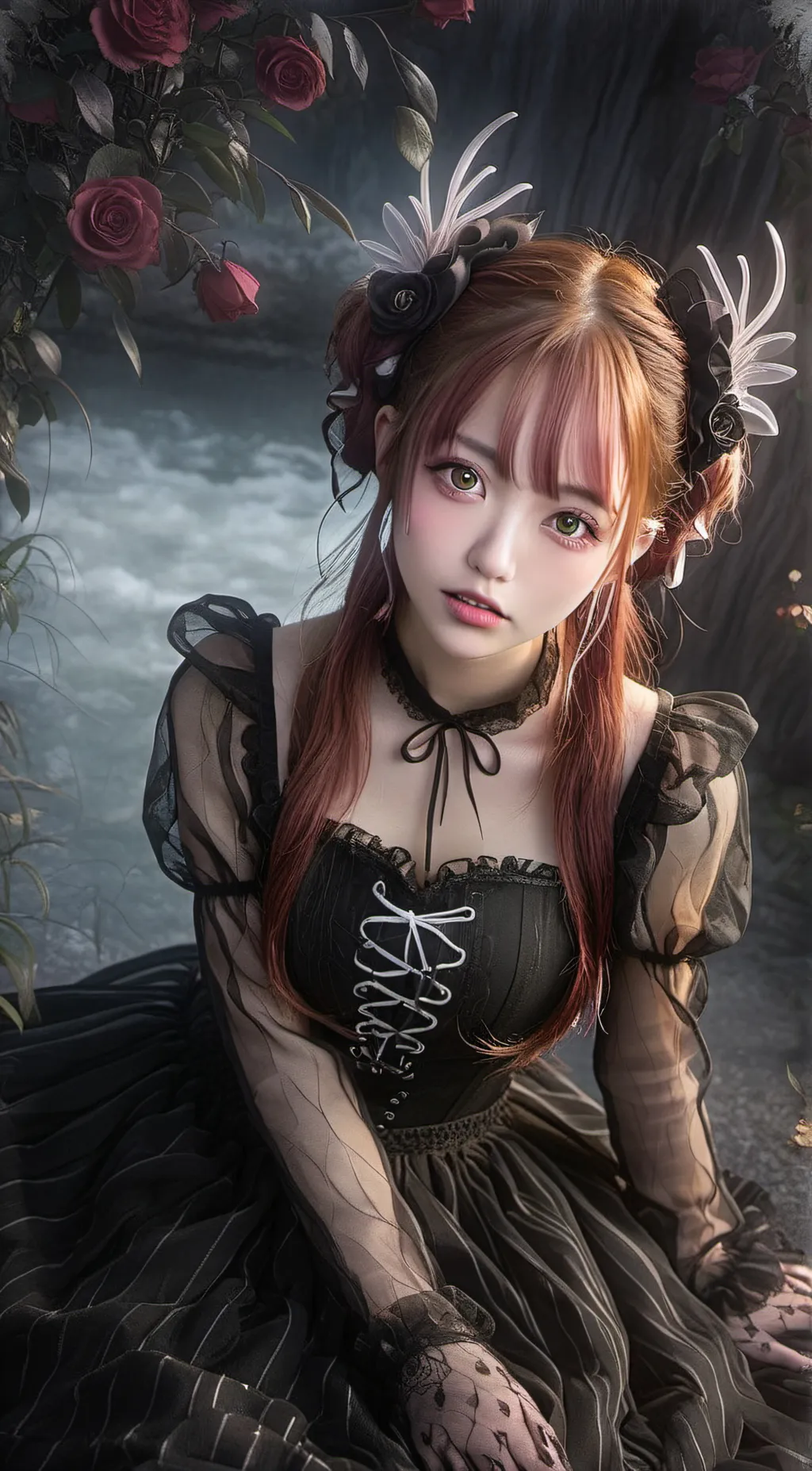 ai character: Rose background