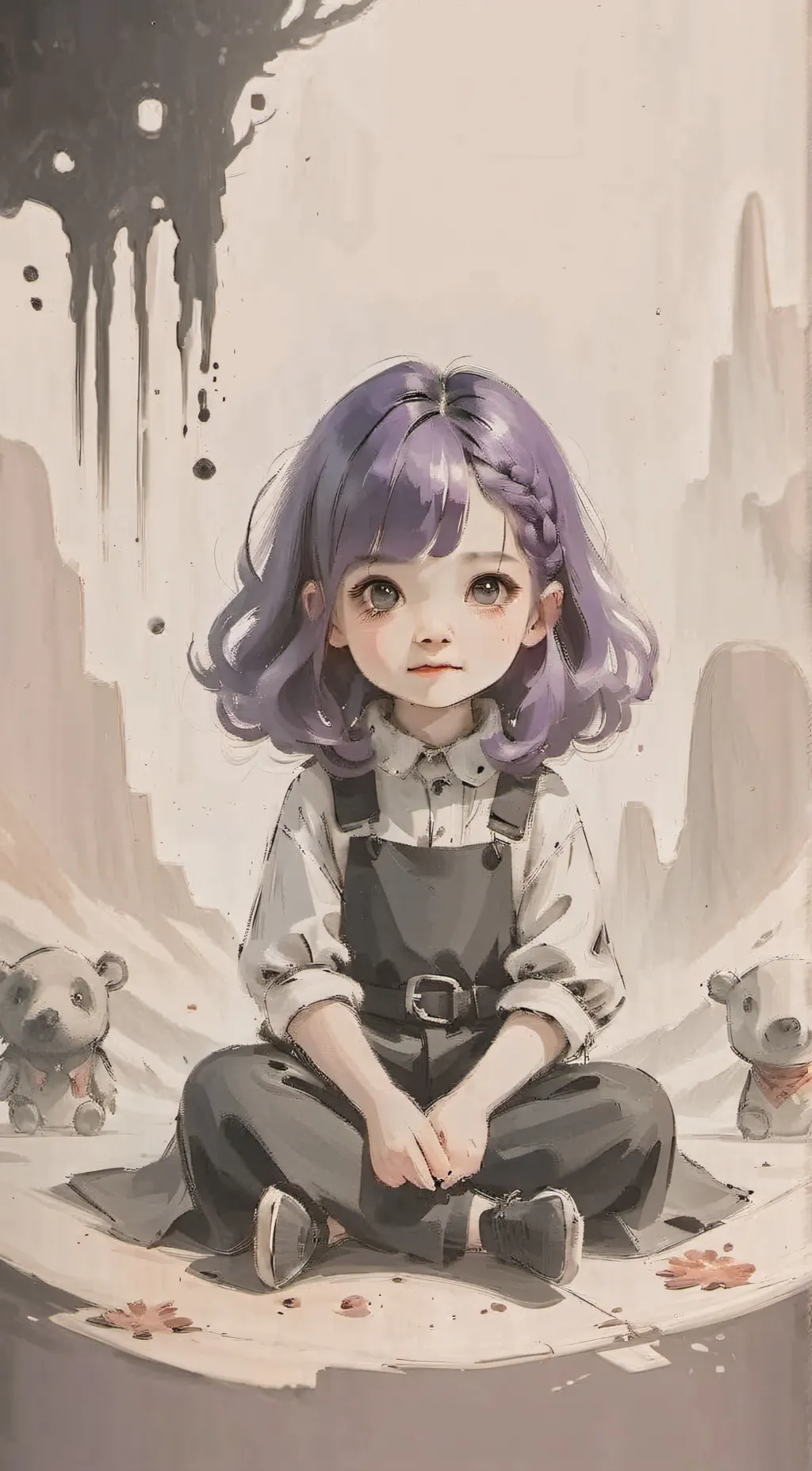 ai character: Navy background