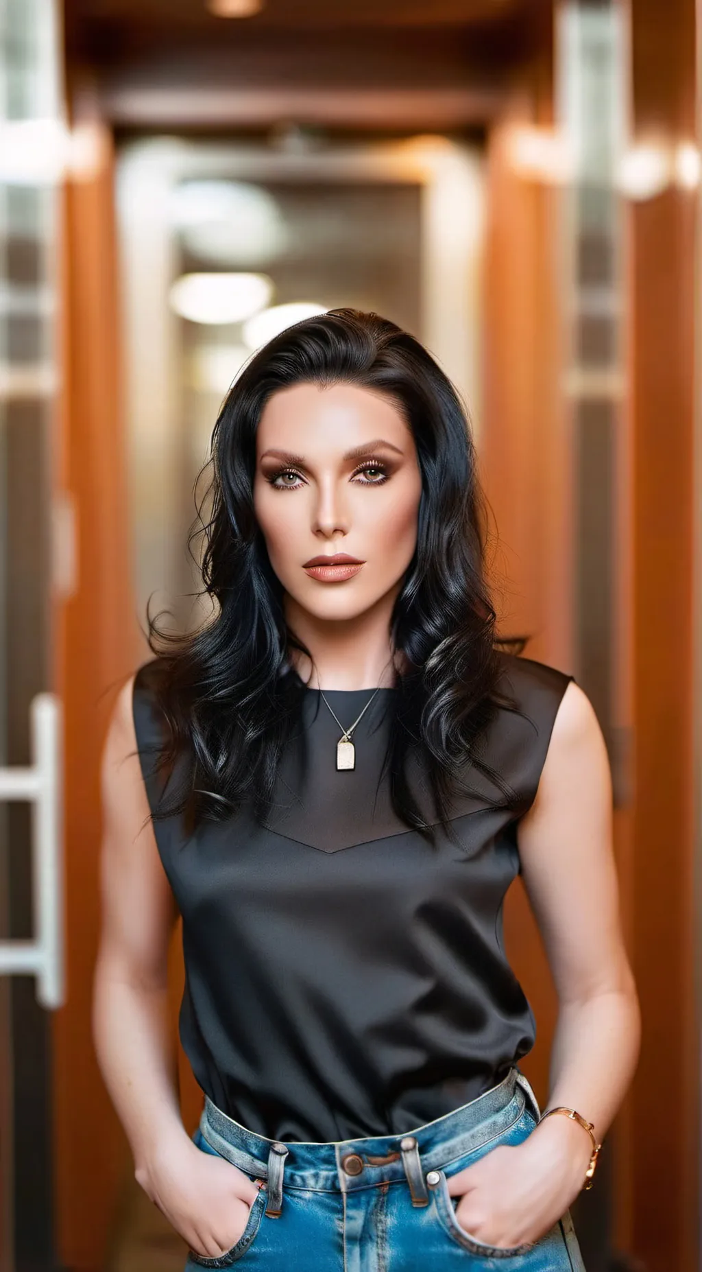 ai character: angela  background