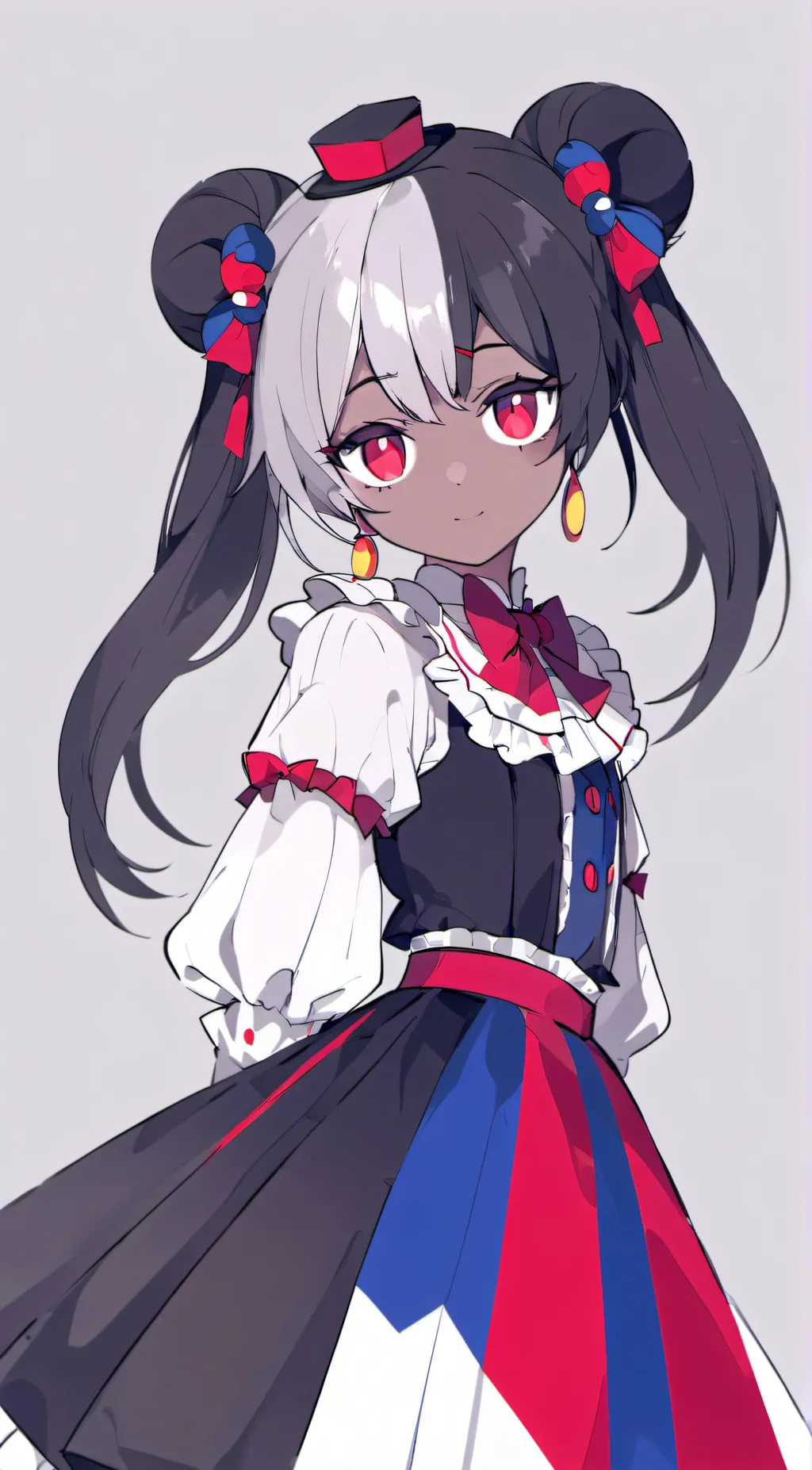 ai character: strawberry background