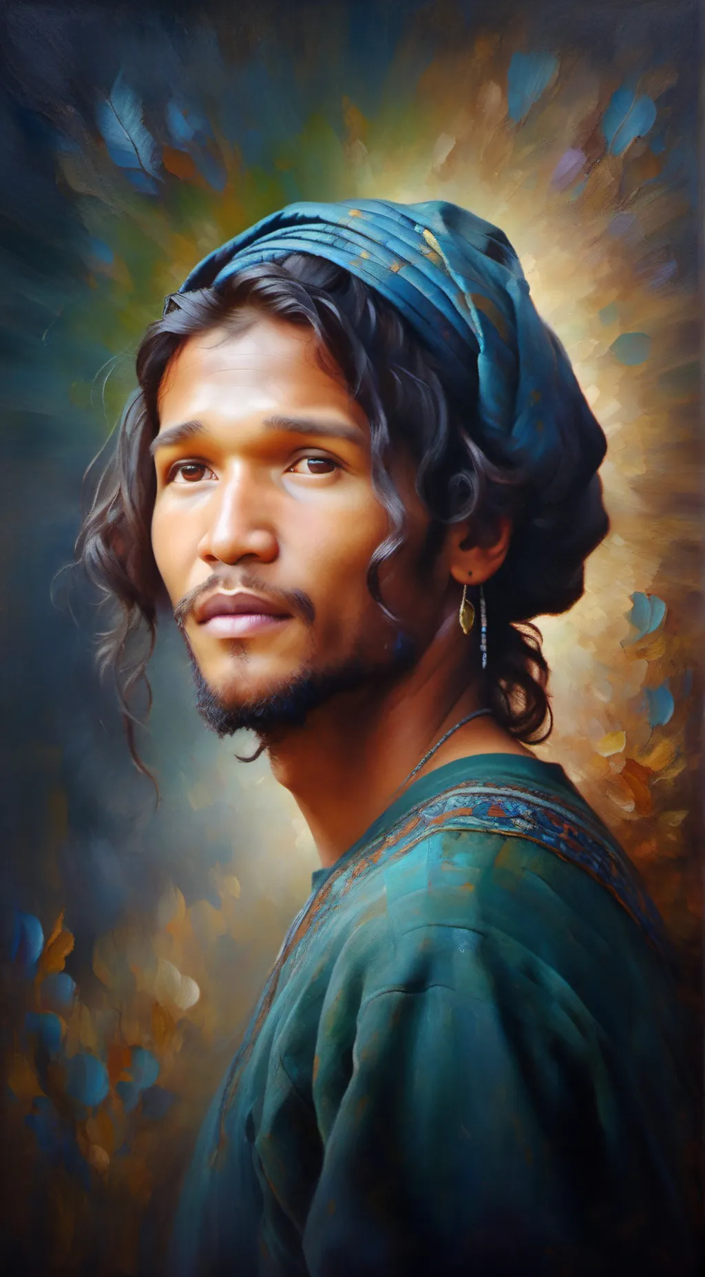 ai character: handicap woman background