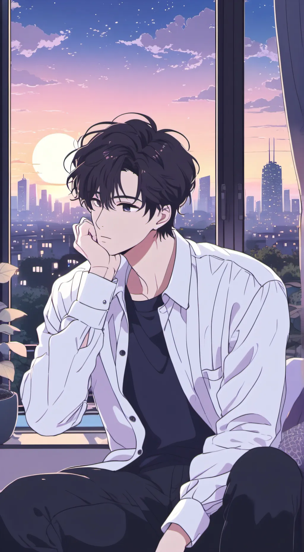 ai character: Sky background