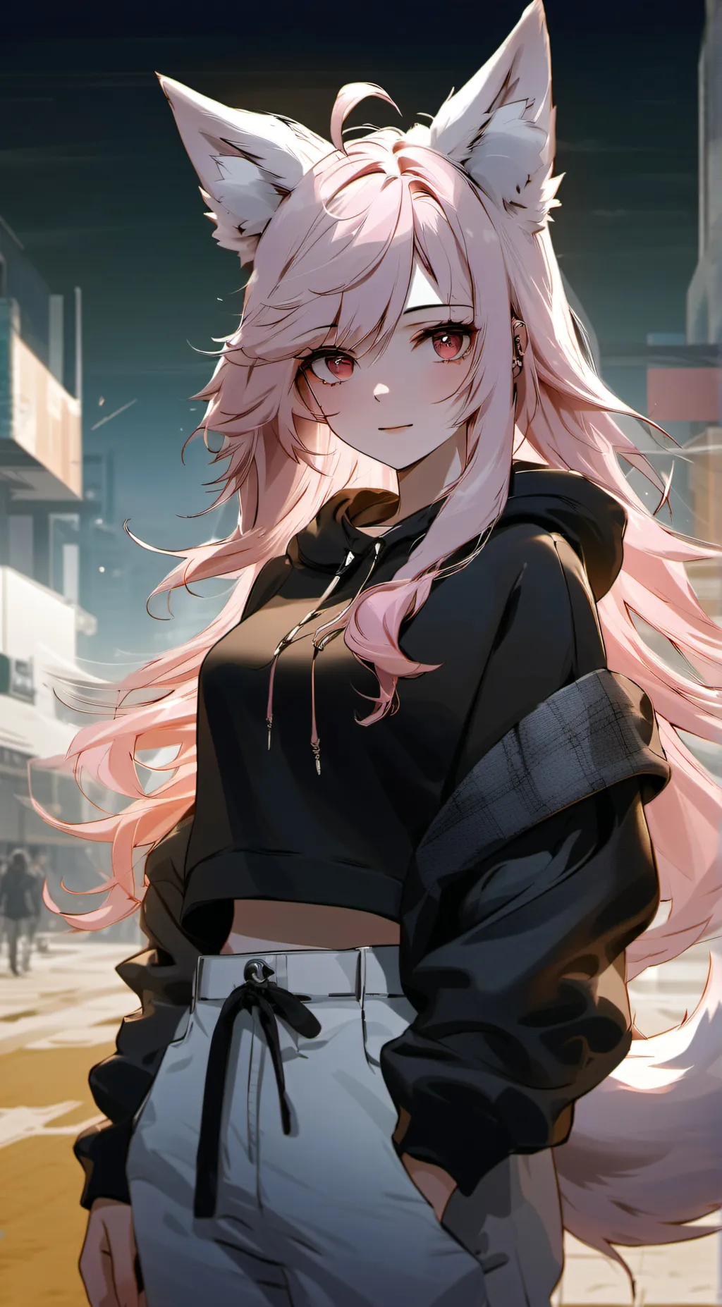 ai character: 🐺Flower🐺 background