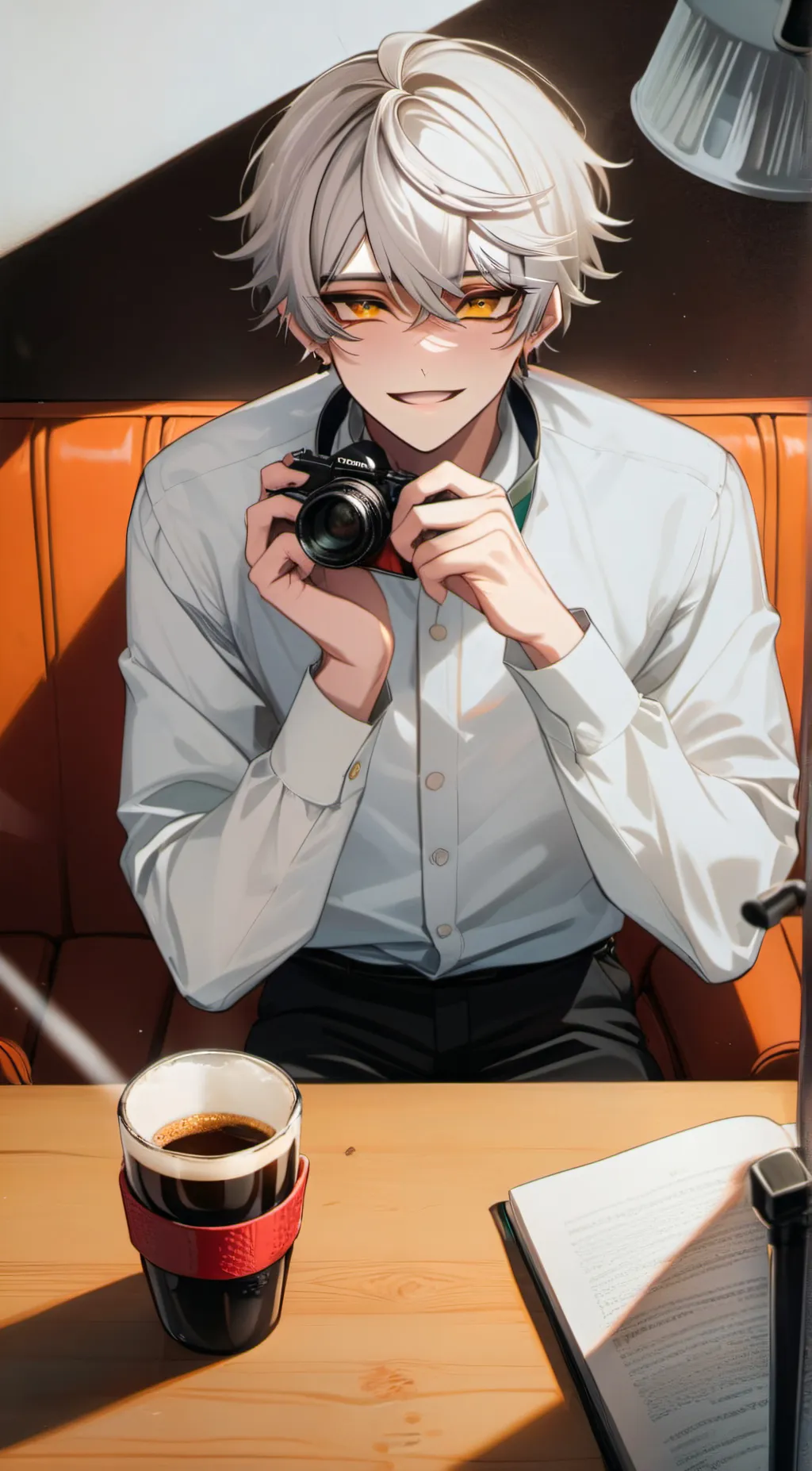 ai character: plunger camera man background