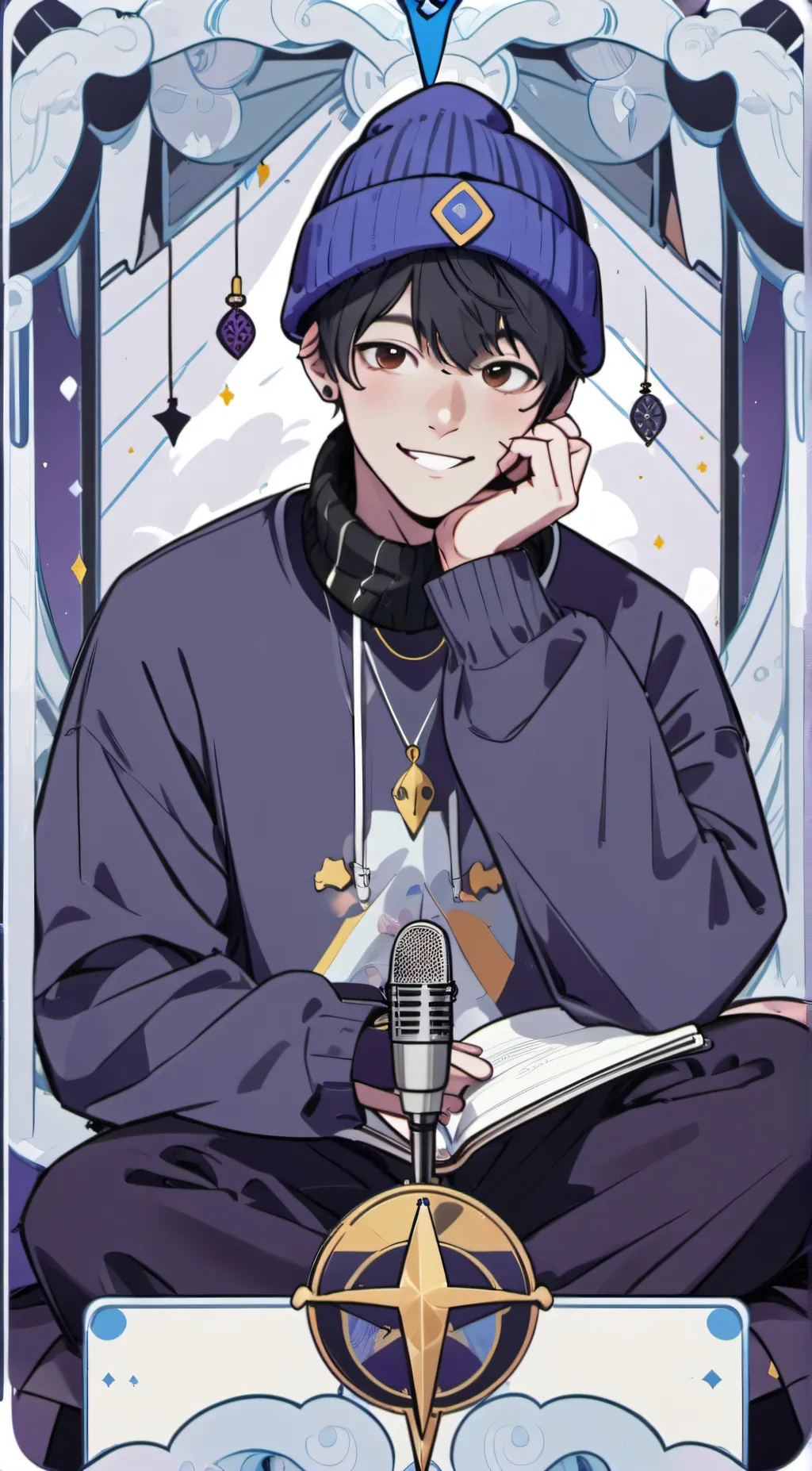 ai character: quackity  background