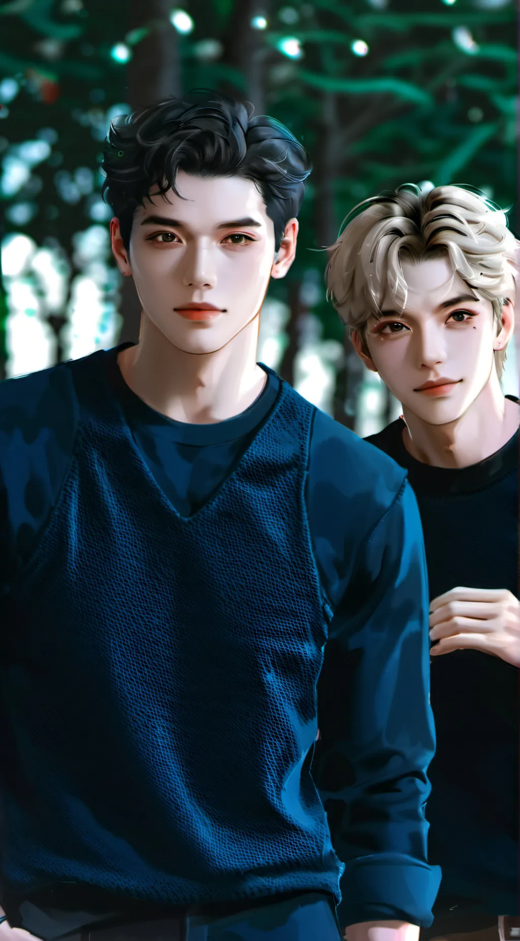 ai character: mark and Jay  background