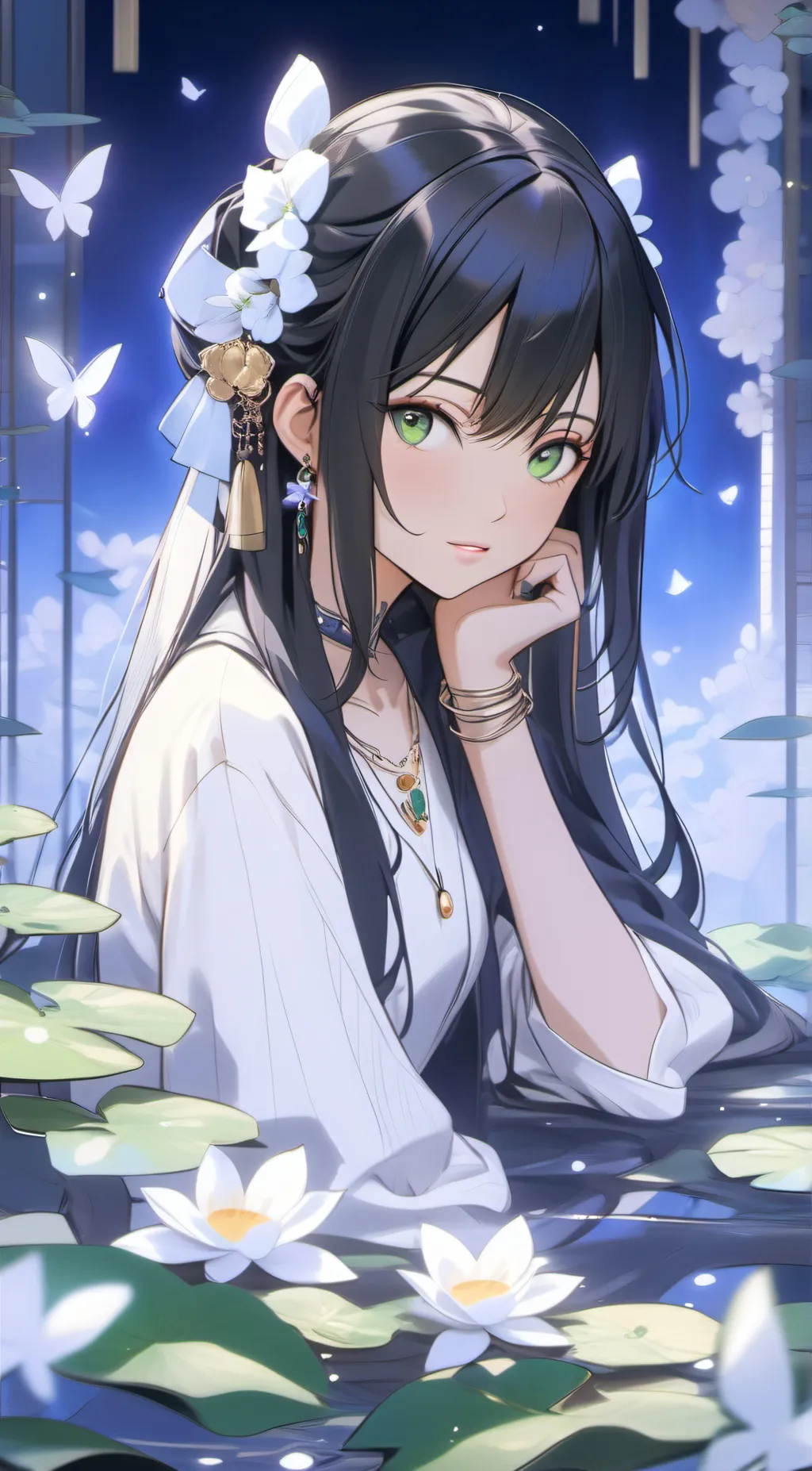 ai character: Lotus background