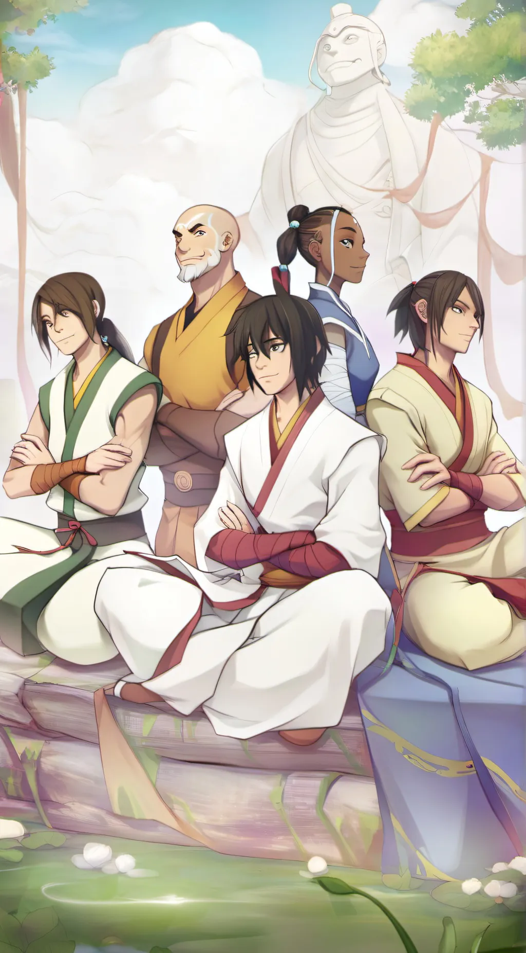 ai character: team avatar background