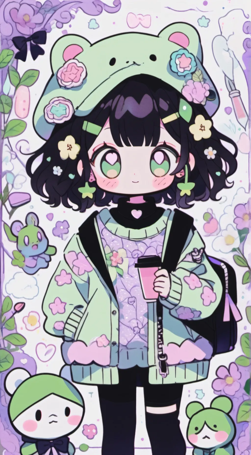 ai character: Rose background