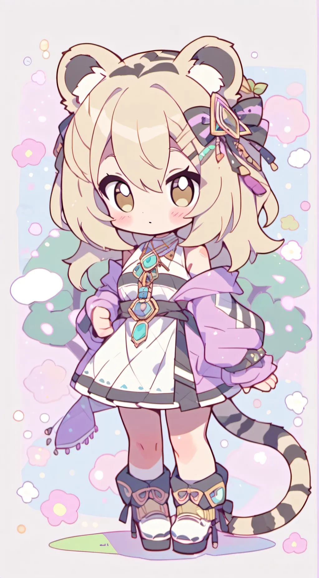 ai character: Peaches background