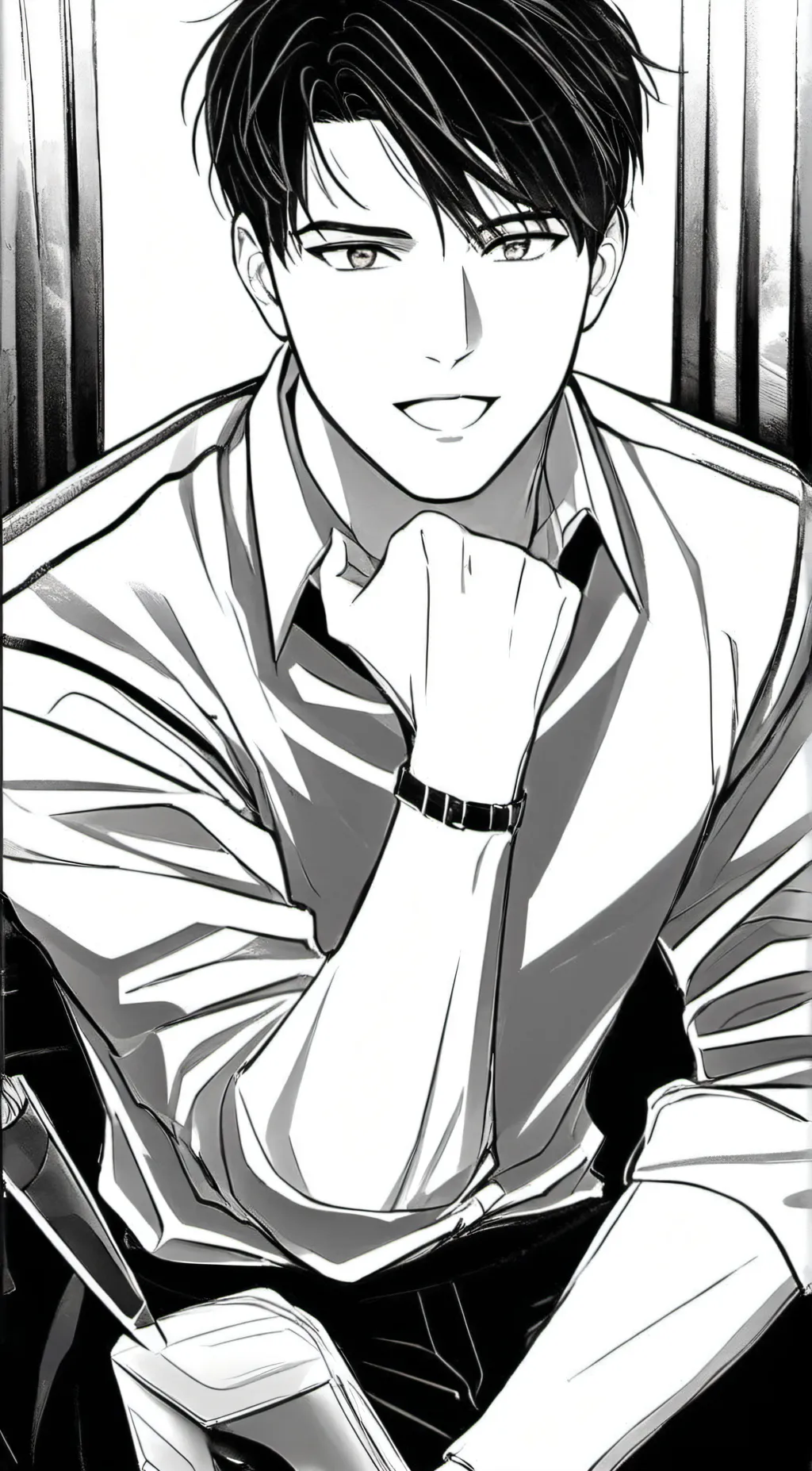 ai character: My first talkie background