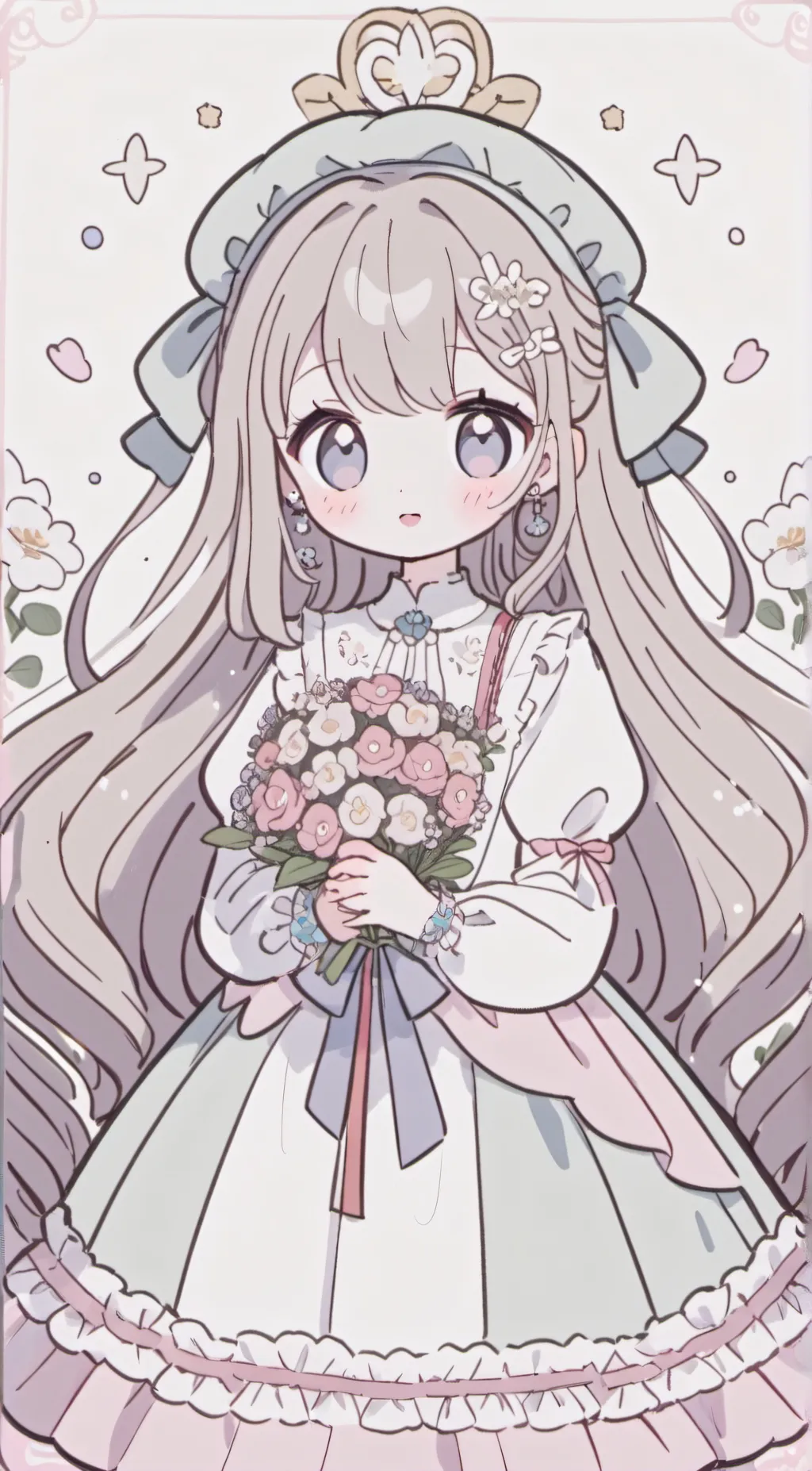 ai character: cuteie pir background