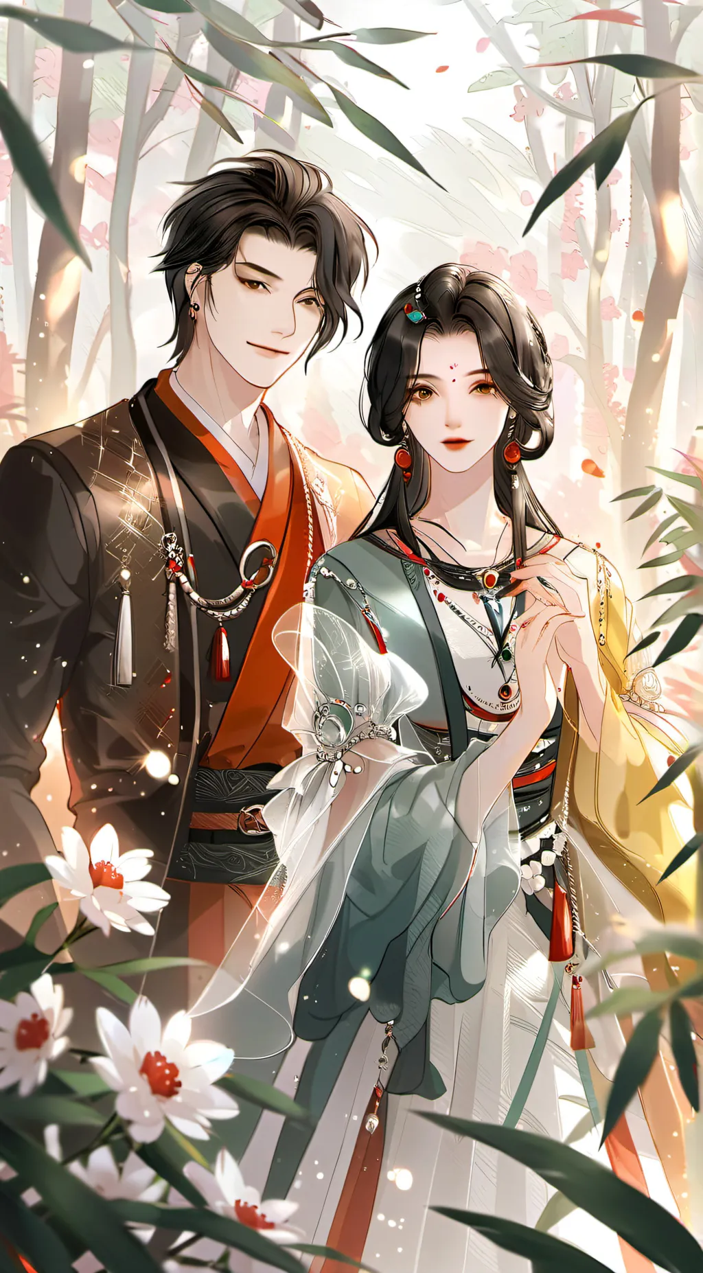 ai character: Mia and max background