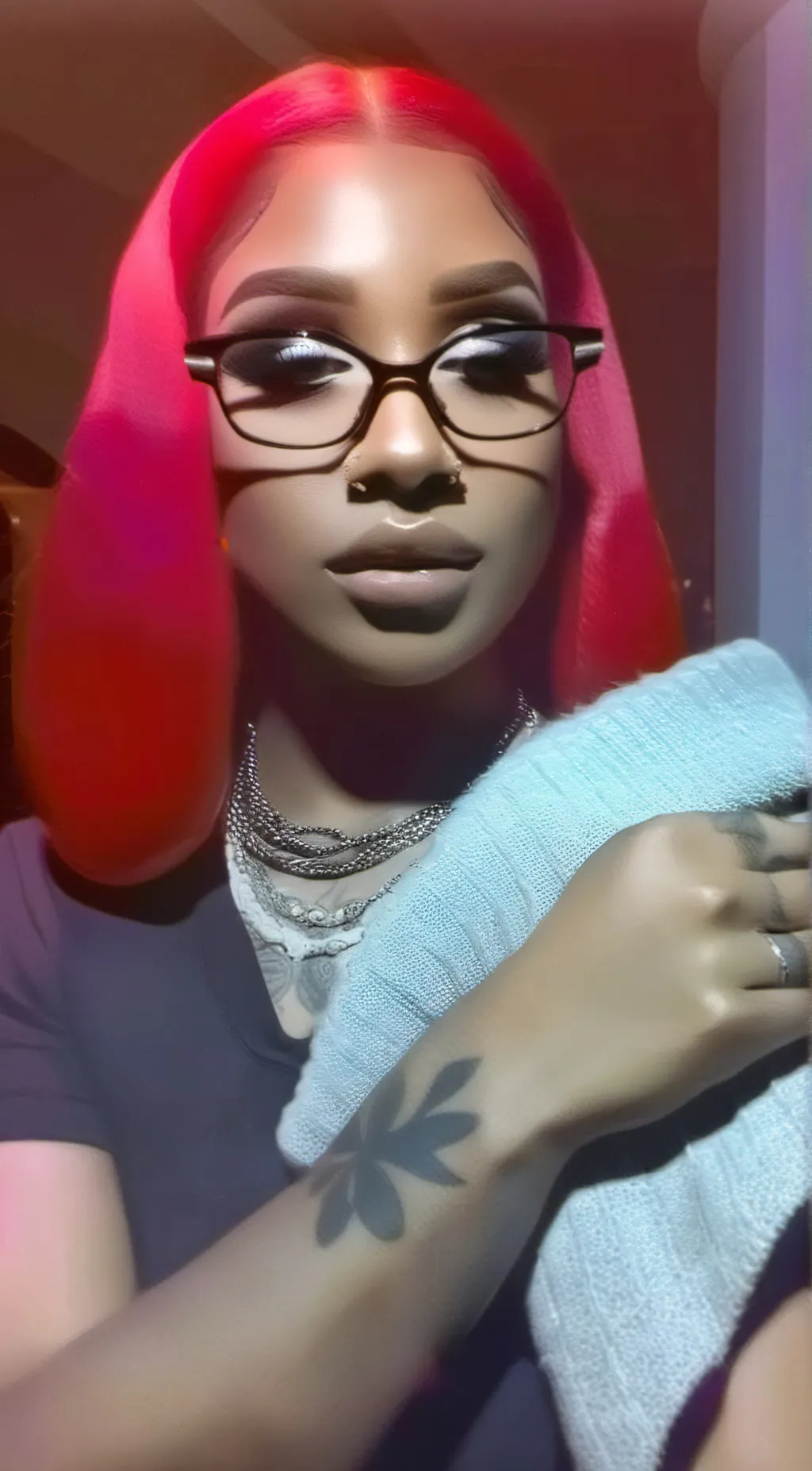 ai character: Sexy red background