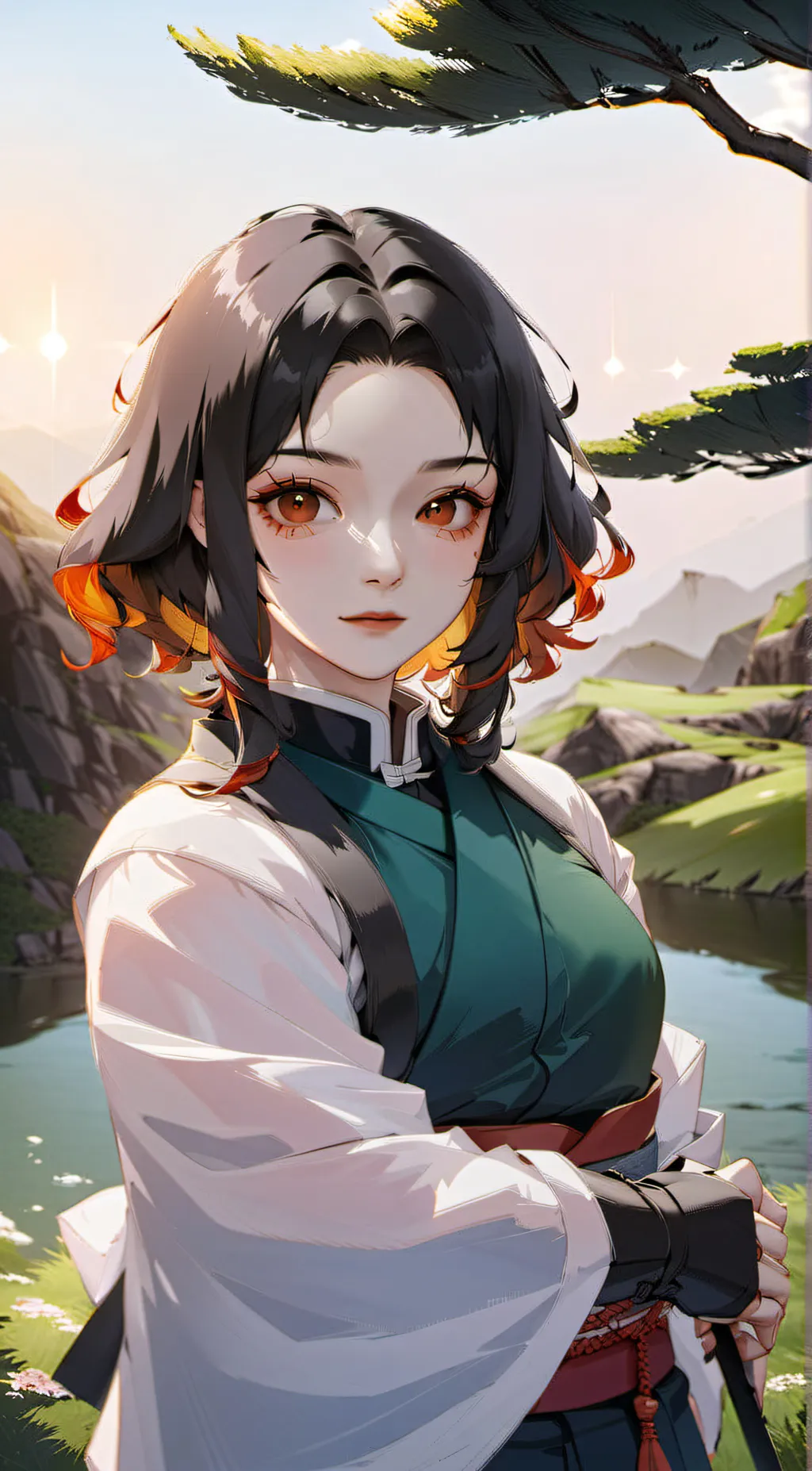 ai character: Kanae  background