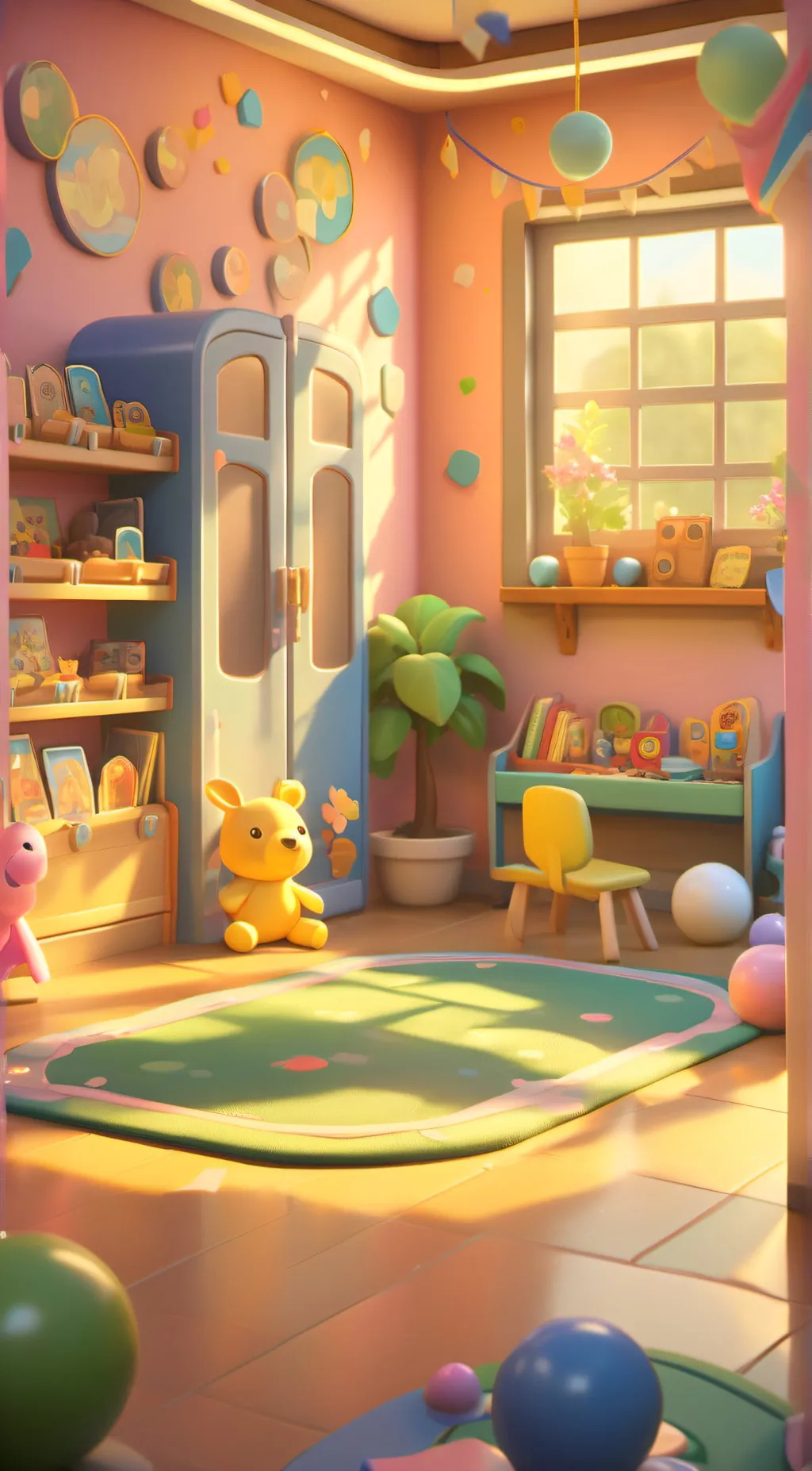 ai character: daycare  background