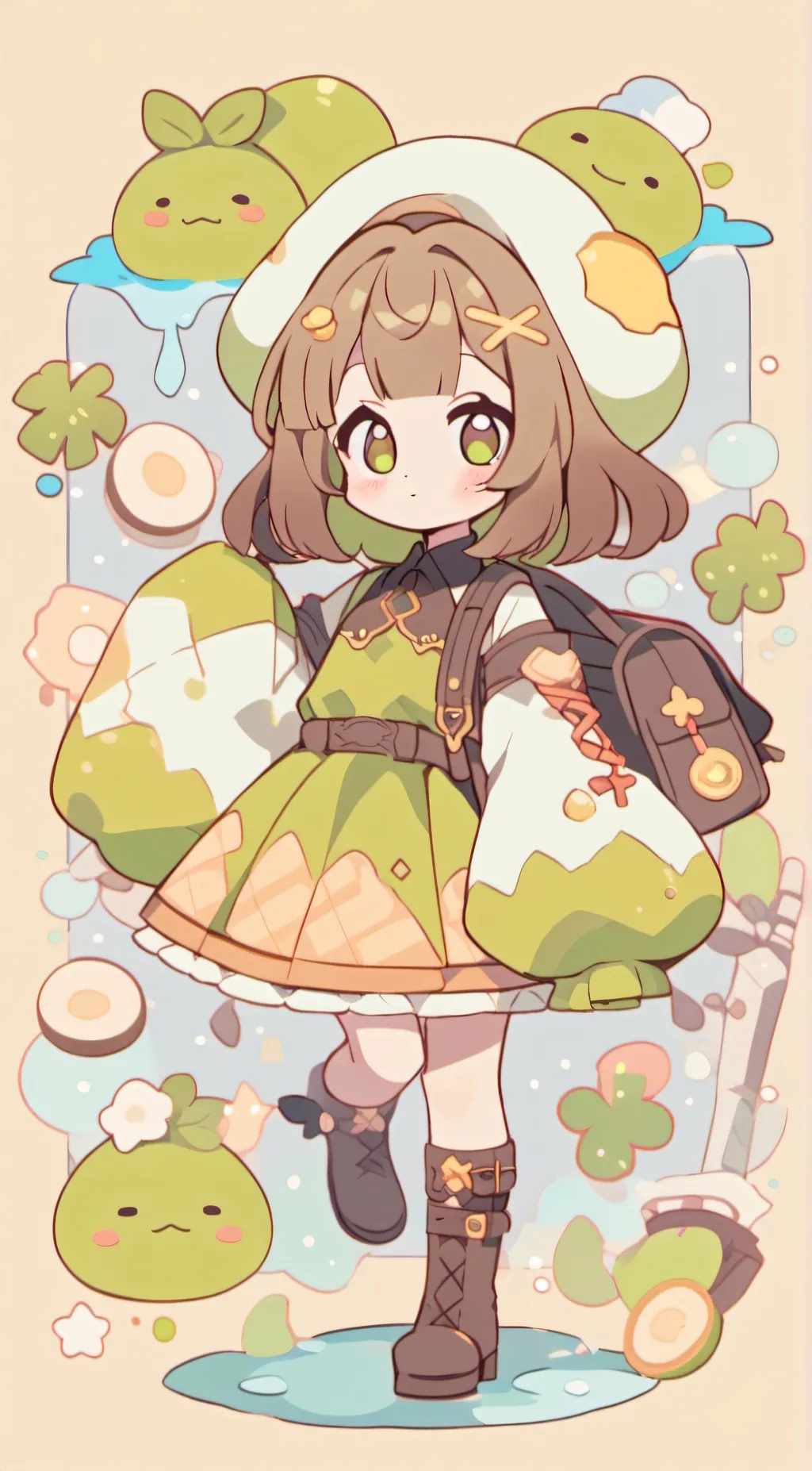 ai character: Slime  background