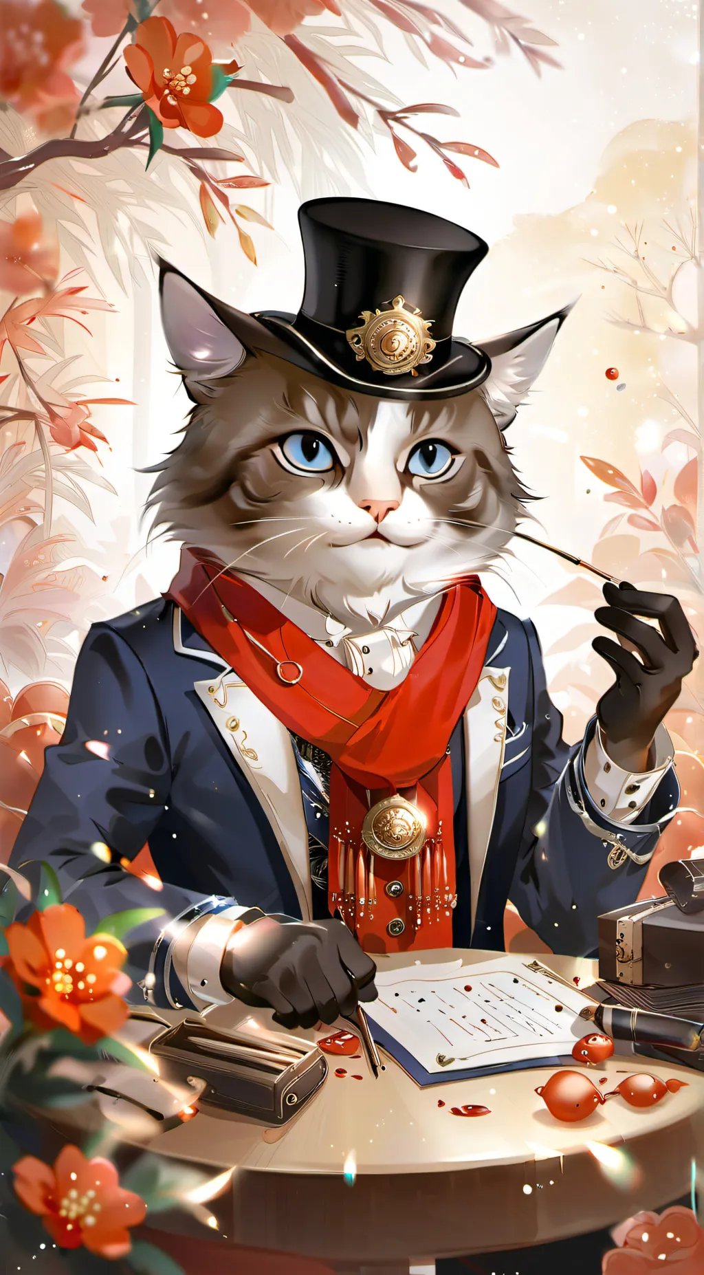 ai character: Meowson background