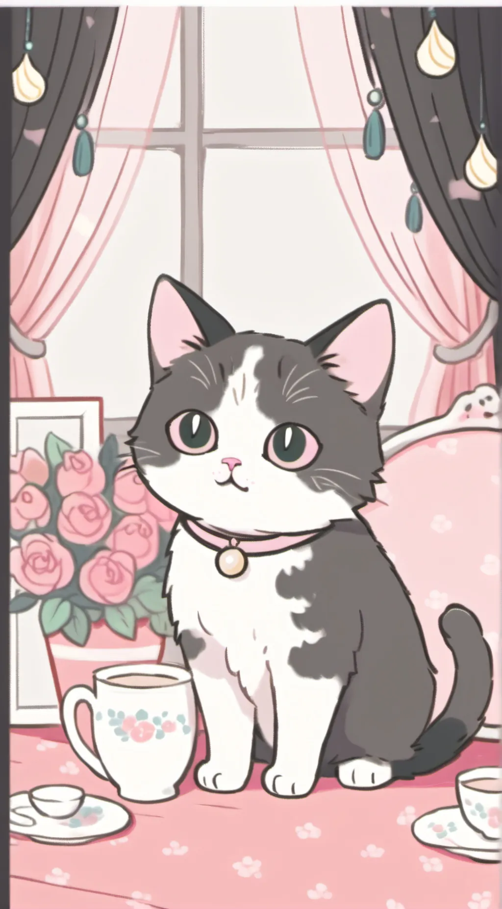 ai character: Cat background