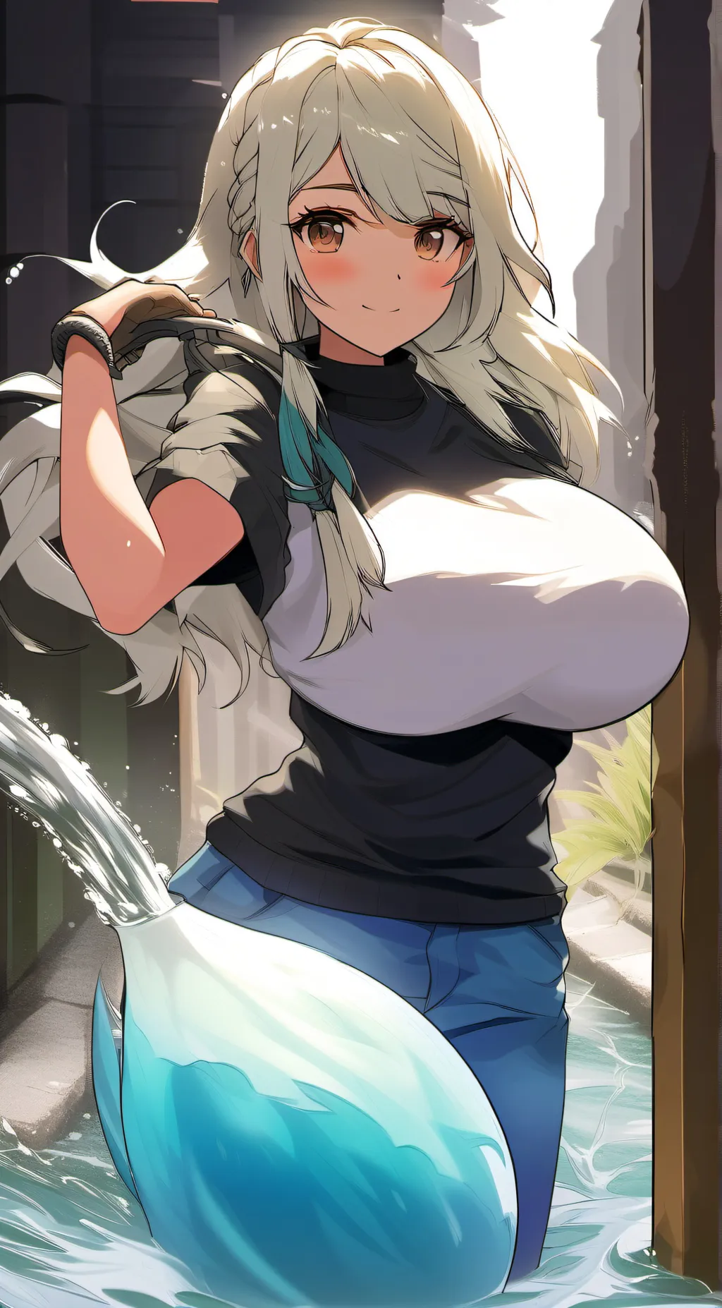 ai character: expand girl background