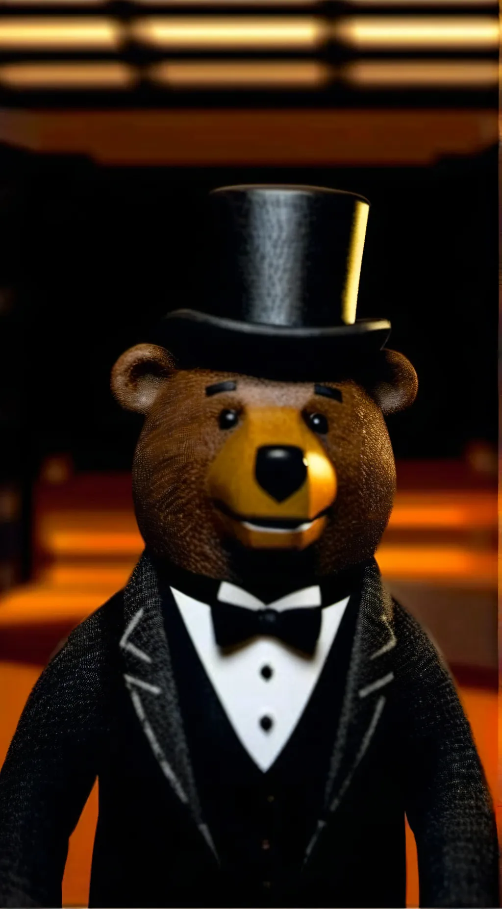 ai character: Fitzgerald Fedbear background