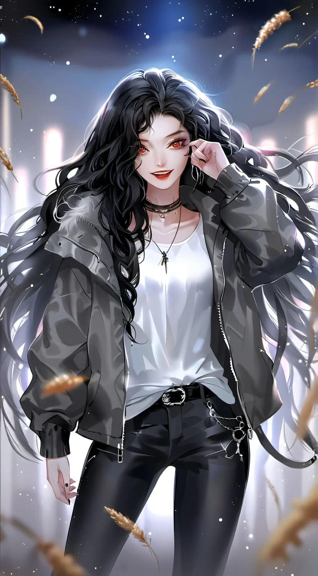 ai character: Akuma Hoshiro background