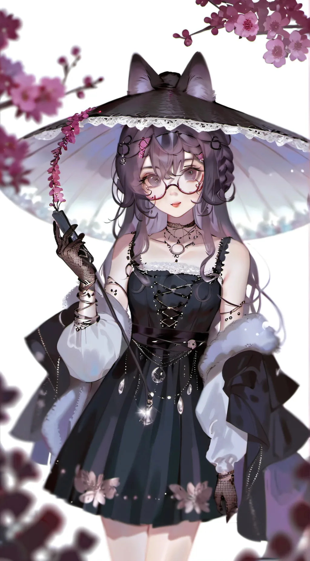 ai character: kuromi  background