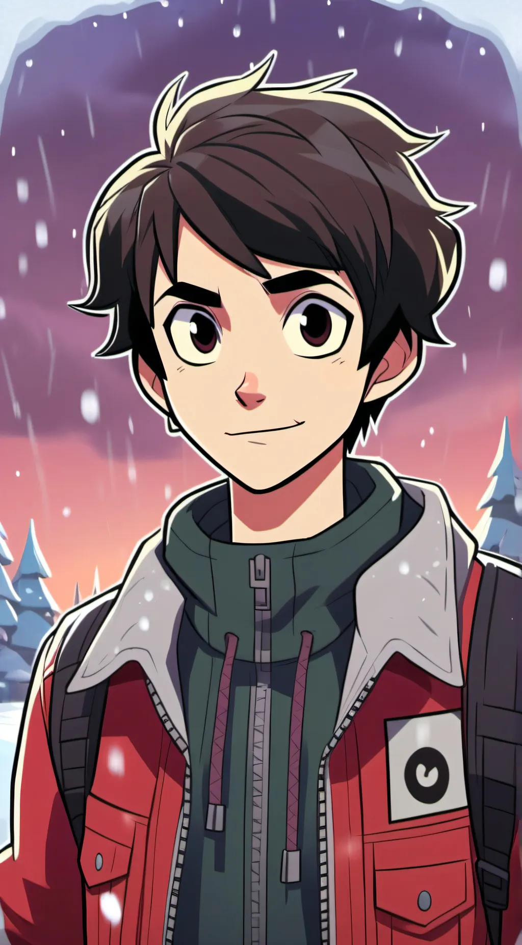 ai character: Scott Pilgrim  background