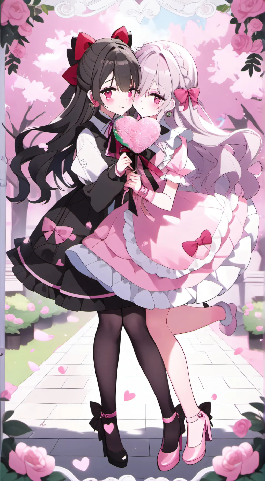 ai character: lia and Ashley  background