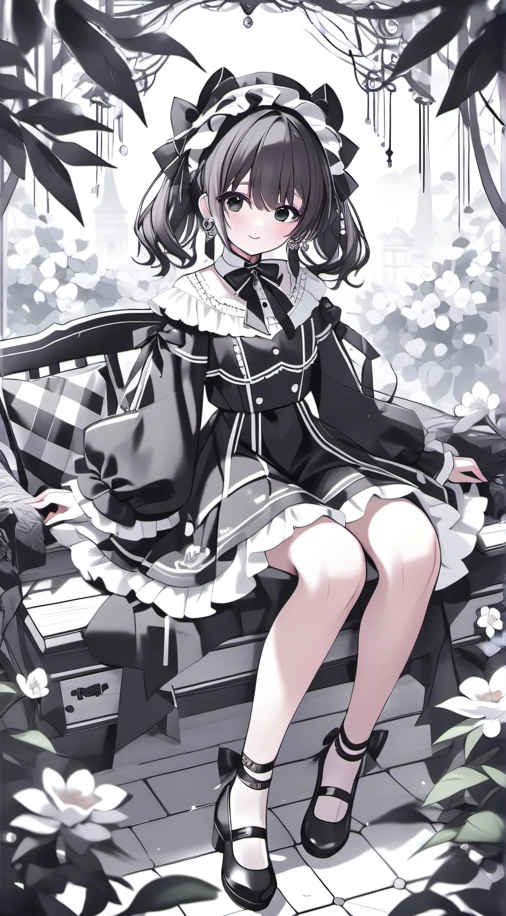 ai character: rose background