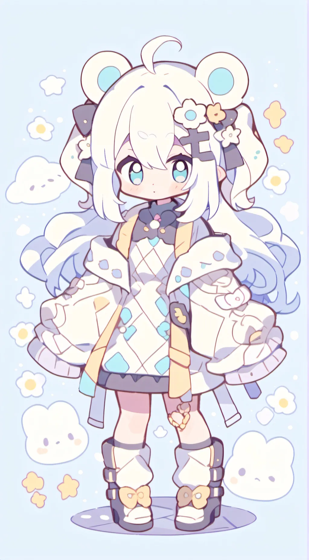 ai character: Clouddrop background