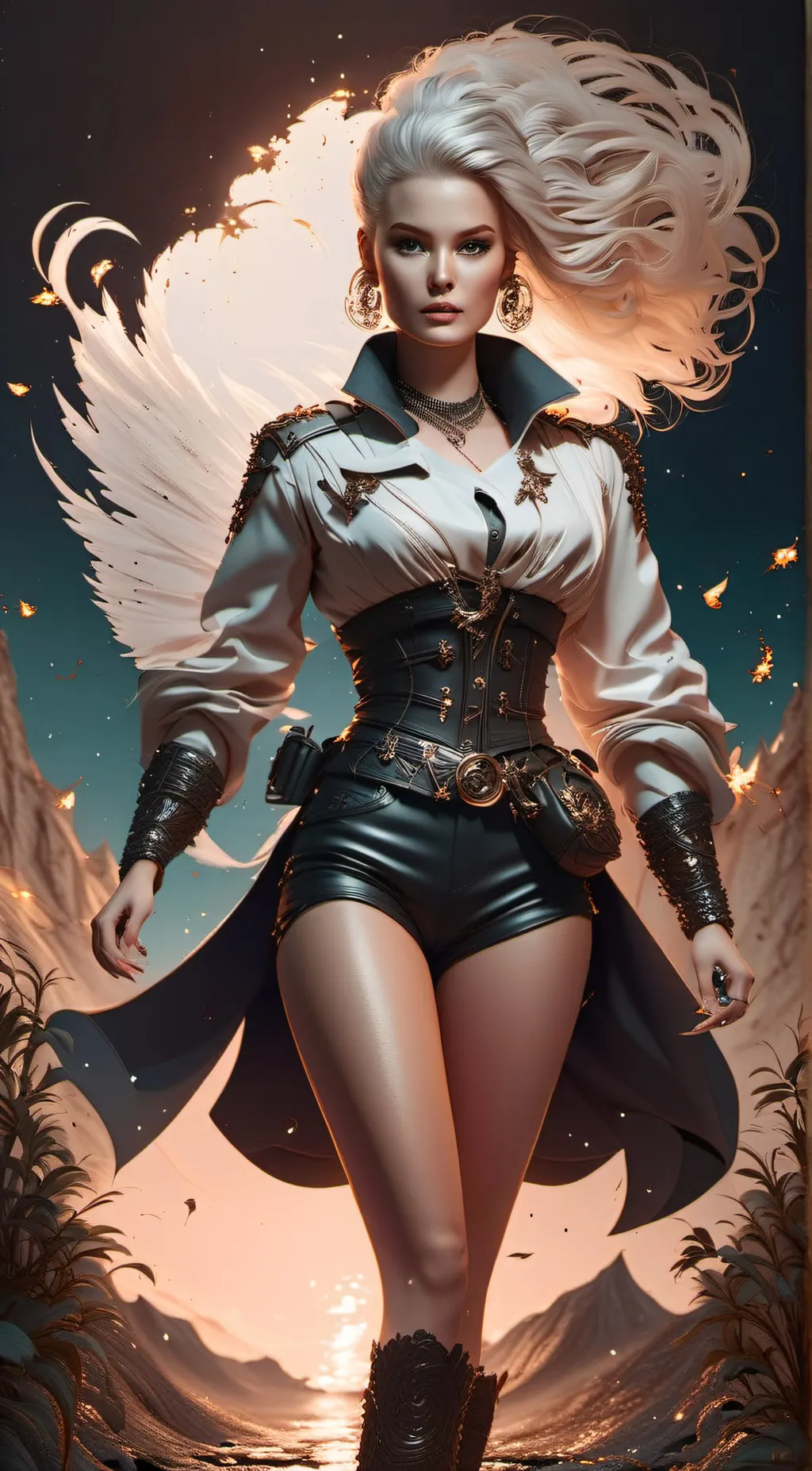 ai character: barbie background