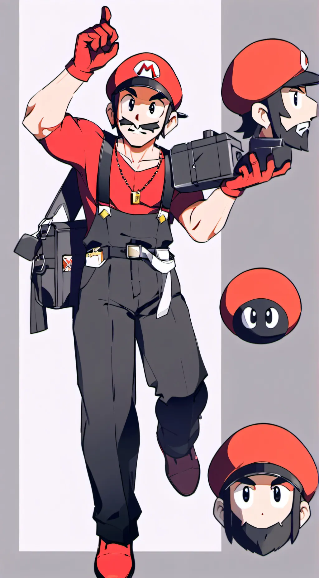 ai character: Mario background