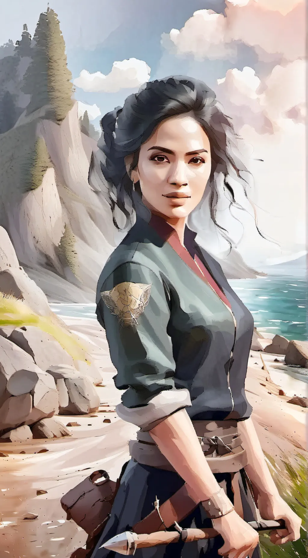 ai character: wyjdź background