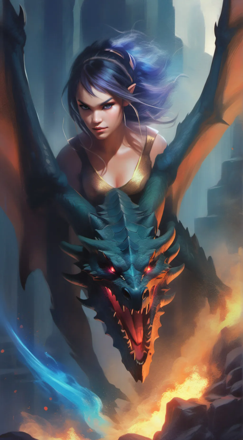 ai character: Aria background