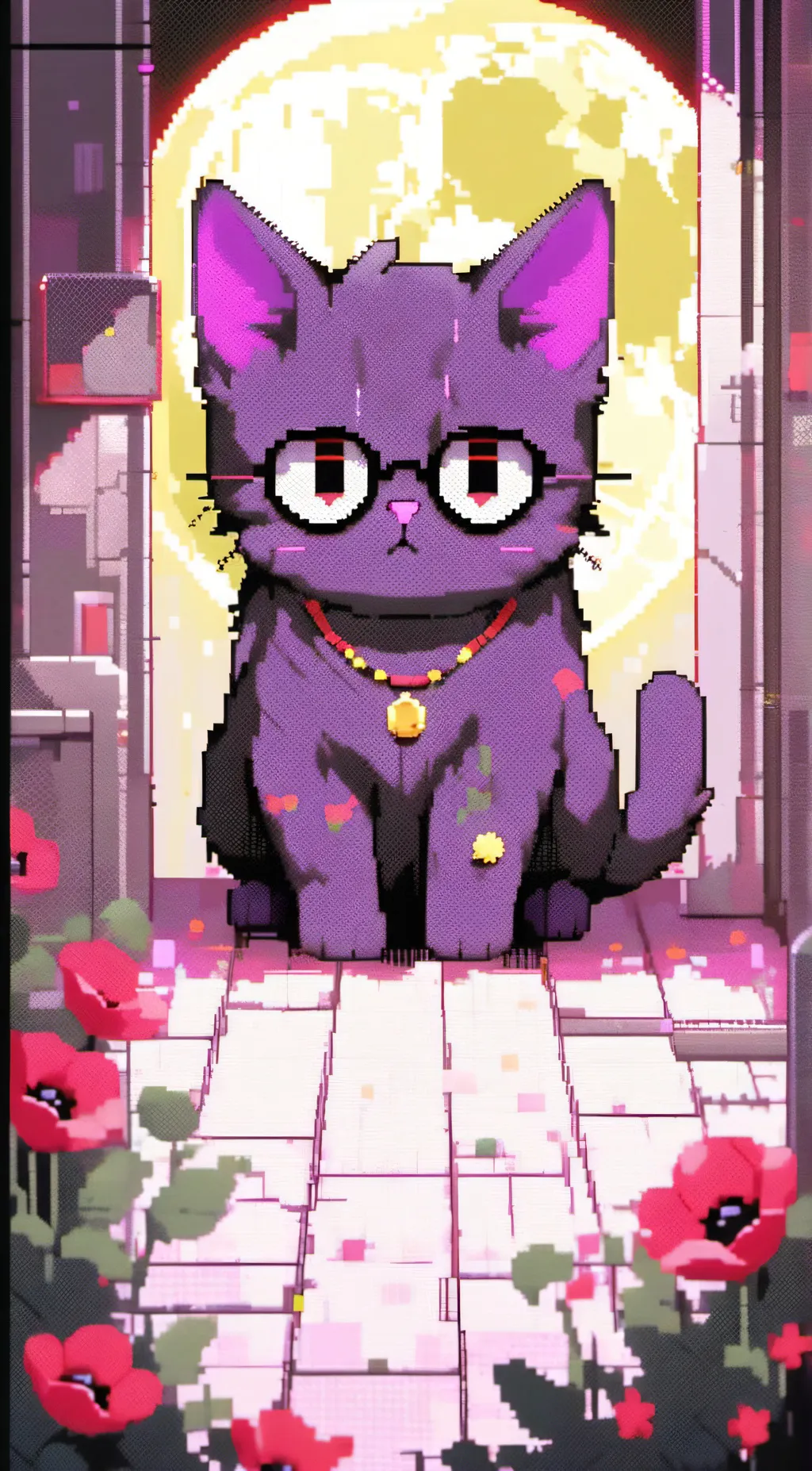 ai character: small cat nap background