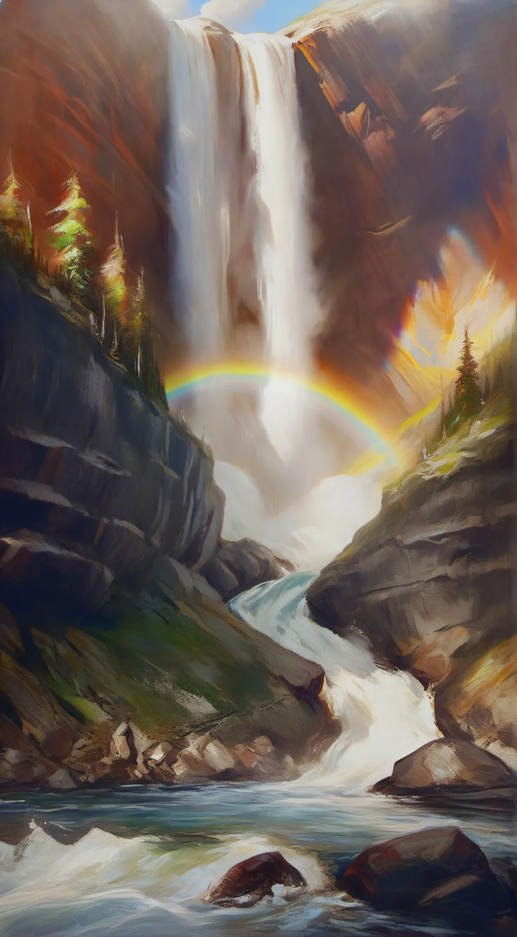 ai character:  Smiling critters background