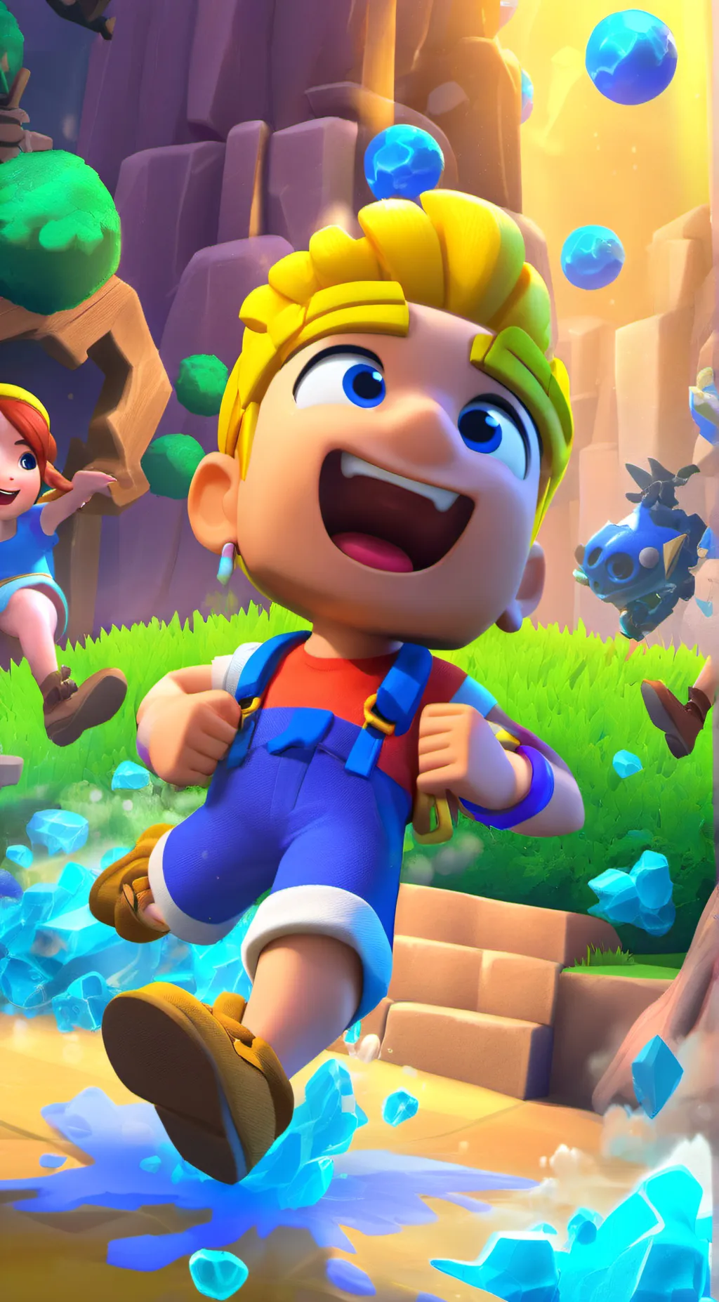 ai character: Austin Justin  background