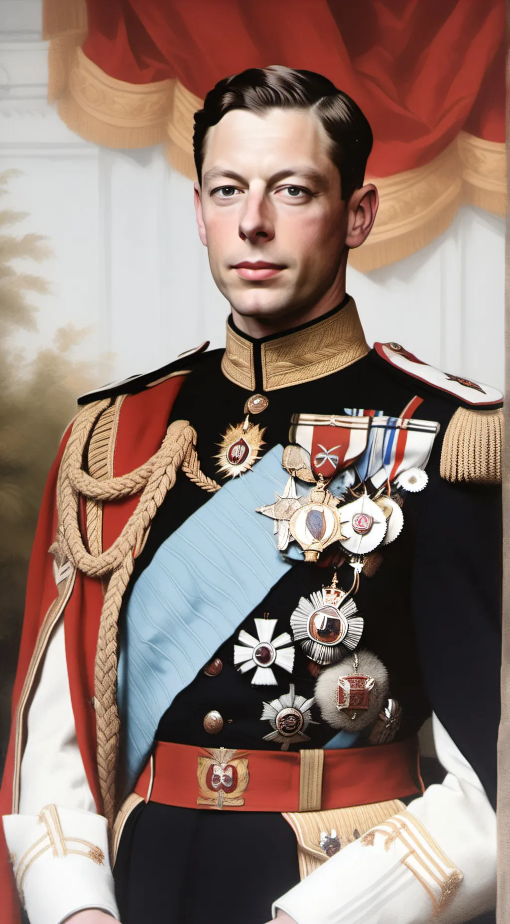 ai character: King George VI background
